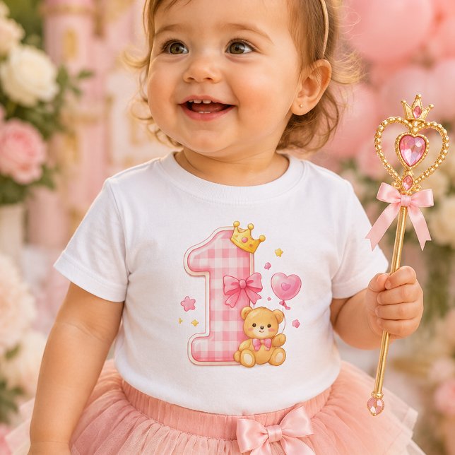 T-Shirt pour bébé pour le 1er anniversaire de Bear (Créateur téléchargé)