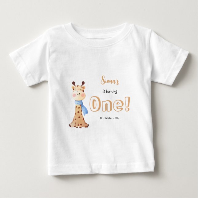 T-shirt pour bébé pour le 1er anniversaire de bébé (Devant)