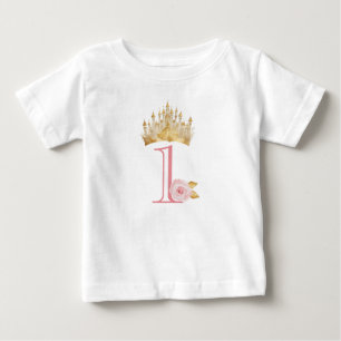 T-shirt pour bébé pour le 1er anniversaire de Prin