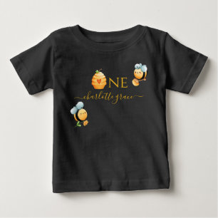 T-shirt pour bébé pour le premier anniversaire Bee