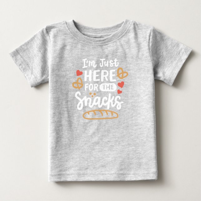 T-shirt Pour Bébé Pour les snacks (Devant)
