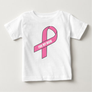 T-shirt Pour Bébé Pour ma mère (Ruban rose)