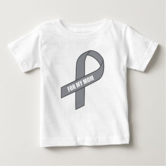 T-shirt Pour Bébé Pour mon ruban gris/argenté de maman (d'Awarness)