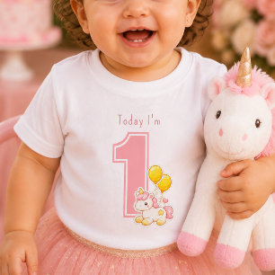 T-shirt pour bébé pour son premier anniversaire