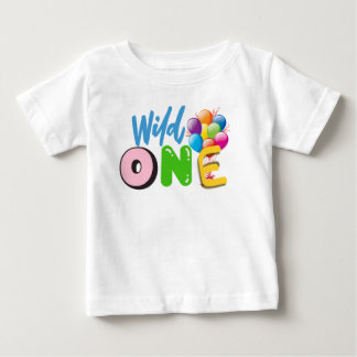 T-shirt pour bébé pour son premier anniversaire Wi