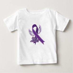 T-shirt Pour Bébé Pourpre pour le cadeau de conscience de surdosage