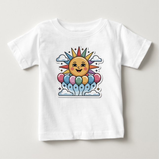 T-shirt Pour Bébé Pousses Ensoleillées (Devant)