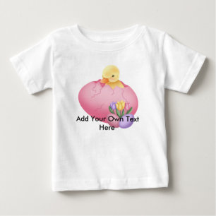 T-shirt Pour Bébé Poussette de Pâques, bébé
