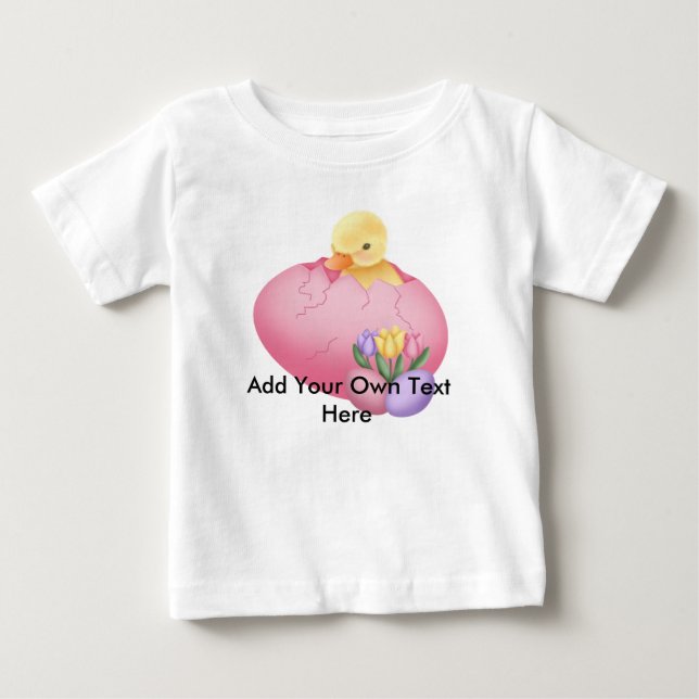 T-shirt Pour Bébé Poussette de Pâques, bébé (Devant)