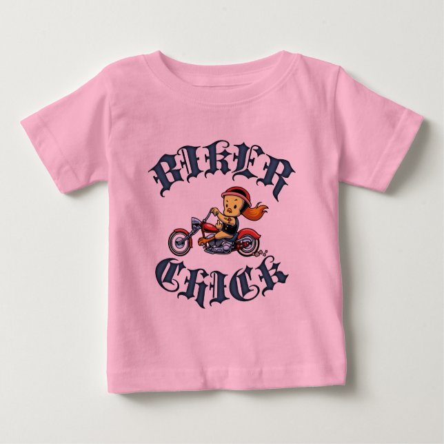 T-shirt Pour Bébé Poussin de cycliste II (Devant)
