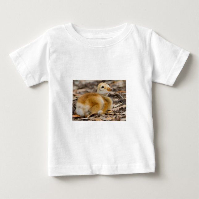 T-shirt Pour Bébé Poussin de grue de Sandhill (Devant)