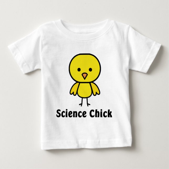 T-shirt Pour Bébé Poussin de la Science (Devant)