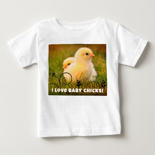 T-shirt Pour Bébé Poussins (Devant)