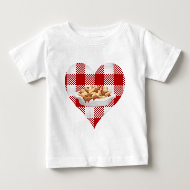 T-shirt Pour Bébé poutine (Devant)