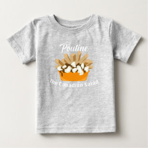 T-shirt Pour Bébé Poutine, La Salade Canadienne - Baby Fine Jersey T