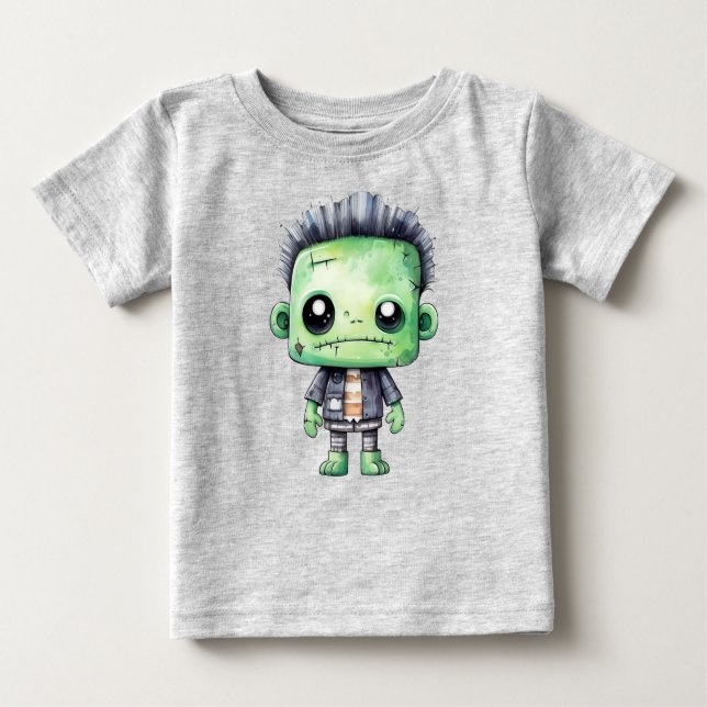 T-shirt Pour Bébé Pouty Frankenstein (Devant)