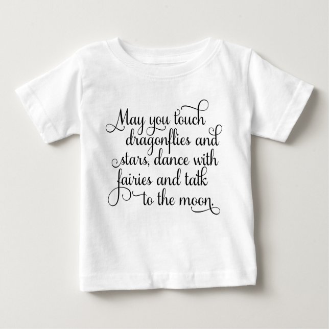 T-shirt Pour Bébé Pouvez vous danser avec des fées, bénédiction (Devant)