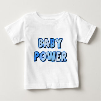 T-shirt Pour Bébé POUVOIR BÉBÉ en bleu