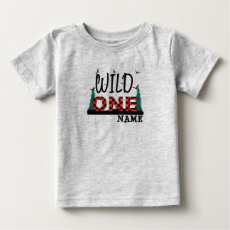 T-shirt Pour Bébé Premier 1er anniversaire d'une chemise de plaid sa