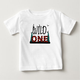 T-shirt Pour Bébé Premier 1er anniversaire d'une chemise de plaid sa