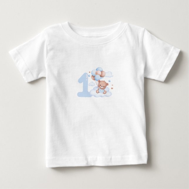 T-shirt Pour Bébé Premier anniversaire (Devant)