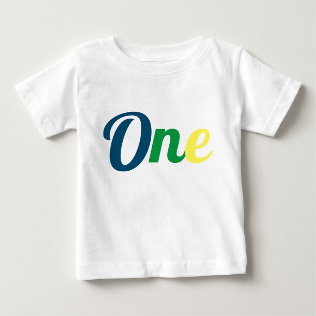 T-shirt Pour Bébé Premier anniversaire (Devant)