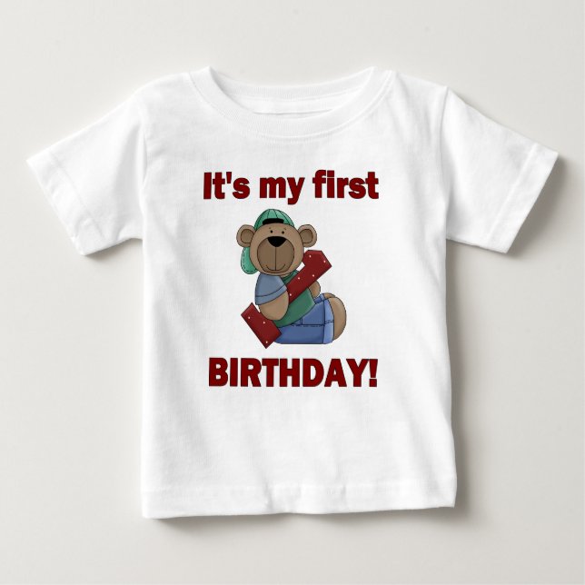 T-shirt Pour Bébé Premier anniversaire (Devant)