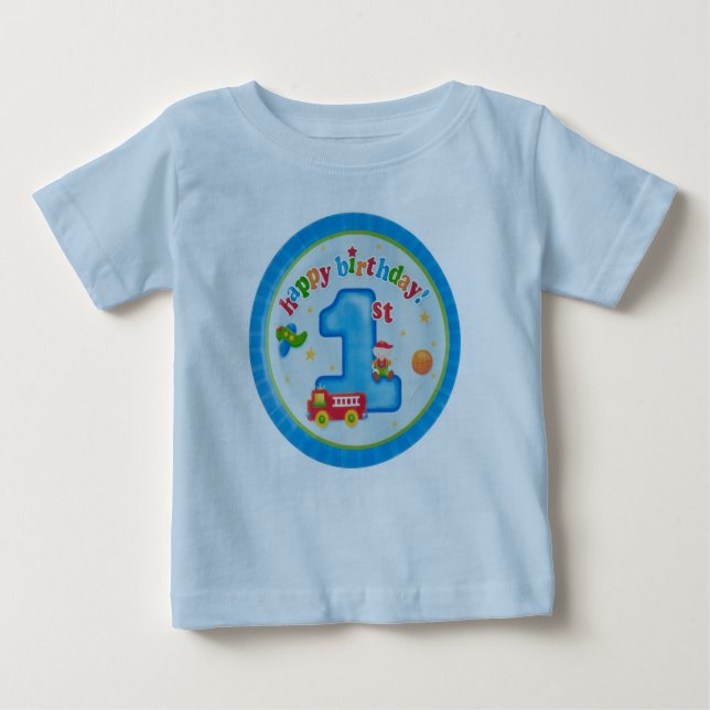 T-shirt Pour Bébé premier anniversaire (Devant)