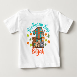 T-shirt Pour Bébé Premier anniversaire Bois Flèche bois   Un sauvage