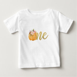 T-shirt Pour Bébé Premier anniversaire Citrouille UNE chemise - Flor