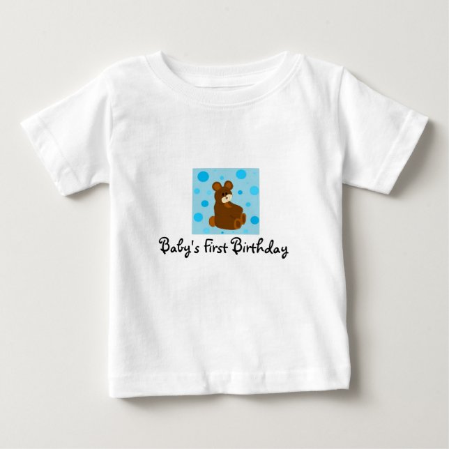 T-shirt Pour Bébé Premier anniversaire de bébé (Devant)