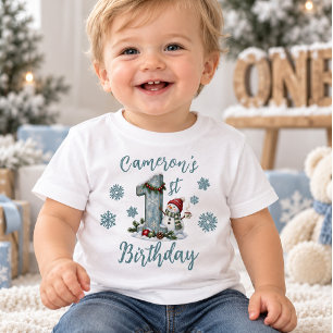 T-shirt Pour Bébé Premier anniversaire de bébé personnalisé - Bonhom