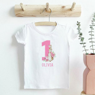 T-shirt Pour Bébé Premier anniversaire de Peter Rabbit Baby Girl