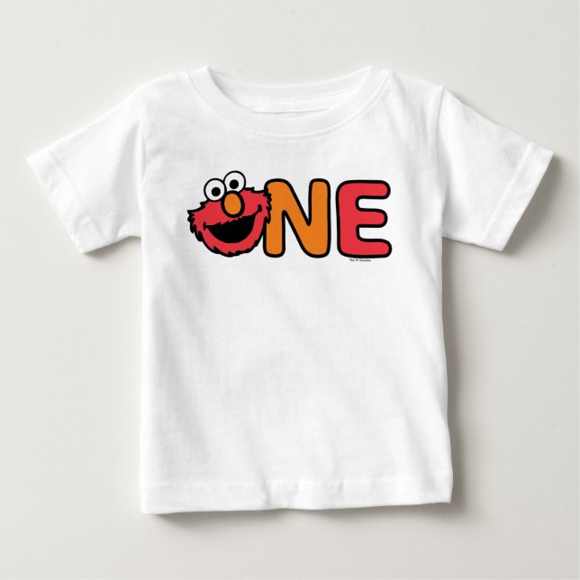 T-shirt Pour Bébé Premier anniversaire d'Elmo (Devant)