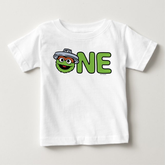 T-shirt Pour Bébé Premier anniversaire d'Oscar le Fouillis (Devant)