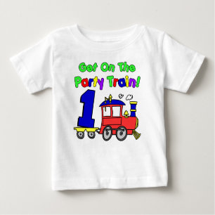 T-shirt Pour Bébé Premier anniversaire du train de fête