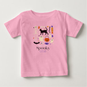 T-shirt Pour Bébé Premier Anniversaire Motifs d'Halloween Spooky One