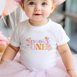T-shirt Pour Bébé Premier anniversaire rétro Halloween