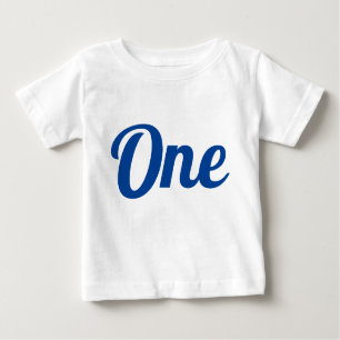 T-shirt Pour Bébé Premier anniversaire Royal Blue