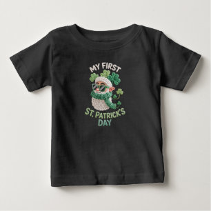 T-shirt Pour Bébé Premier bébé irlandais de la Saint-Patrick