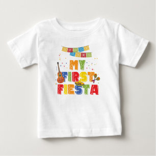 T-shirt Pour Bébé Premier chemise d'anniversaire Fiesta Boy