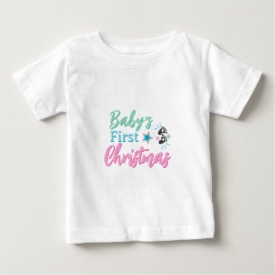 T-shirt Pour Bébé Premier design de Noël pour bébé mignon - Pied col