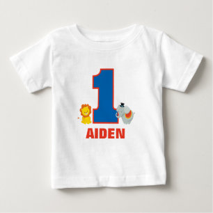 T-shirt Pour Bébé Premier équipement d'anniversaire de cirque,