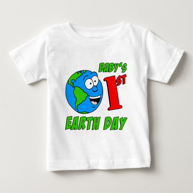 T-shirt Pour Bébé Premier Jour des terres du bébé (Devant)