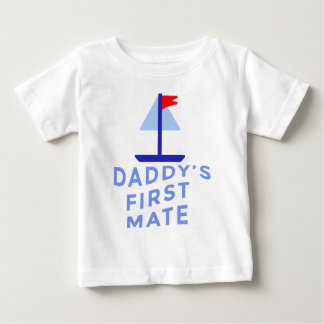 T-shirt Pour Bébé Premier mariage de papa avec voilier