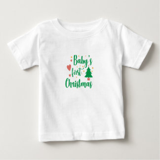 T-shirt Pour Bébé Premier Noël de bébé