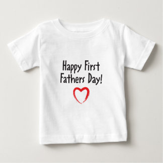 T-shirt Pour Bébé Premier papa heureux de fête des pères !