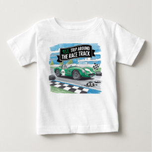 T-shirt Pour Bébé Premier Tour Autour du Circuit Anniversaire Garçon
