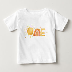 T-shirt Pour Bébé Premier Voyage Autour Du Soleil   1er anniversaire