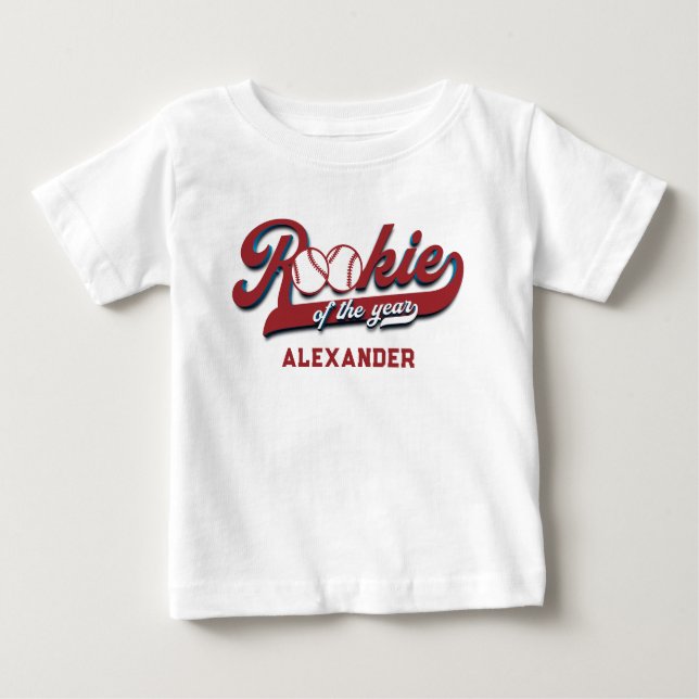 T-shirt Pour Bébé Première année de baseball Big One pour le premier (Devant)